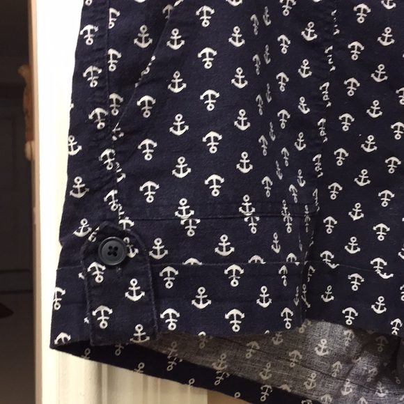 GAP Navy Cotton Shorts Size 10 - Picture 4 of 5